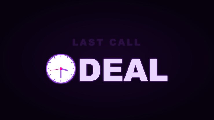 Last Call Deal Graphic with Animated Clock