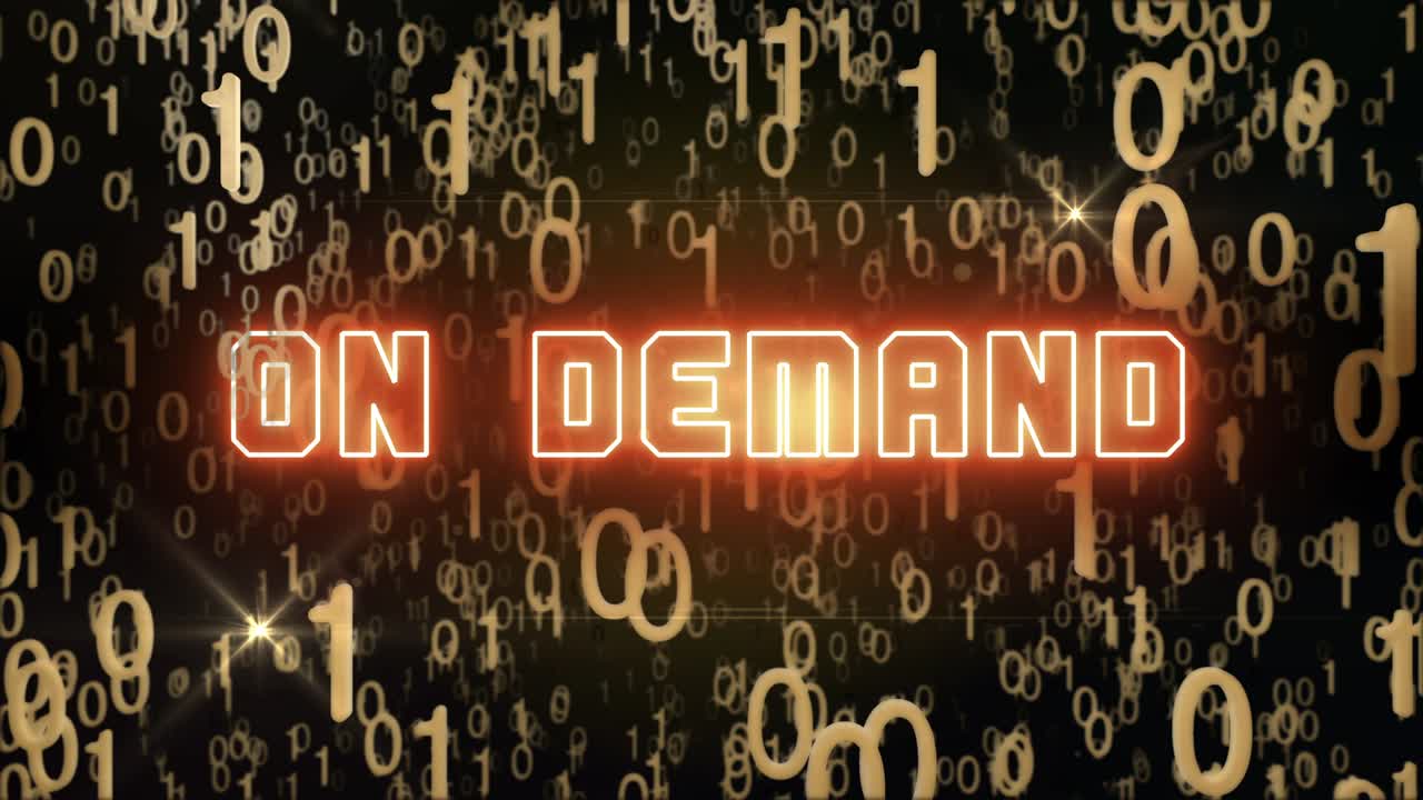 디지털 코드와 함께 요구에 따라 골든 컨셉