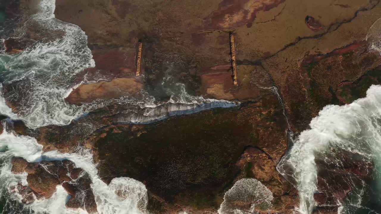 texturas de playa y roca de todo sydney australia