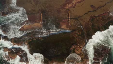 texturas de playa y roca de todo sydney australia