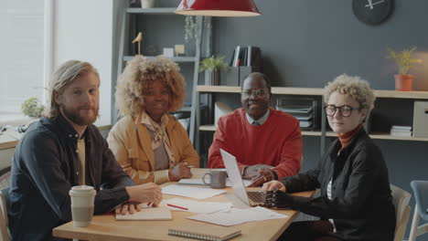 group portrait of diverse business team