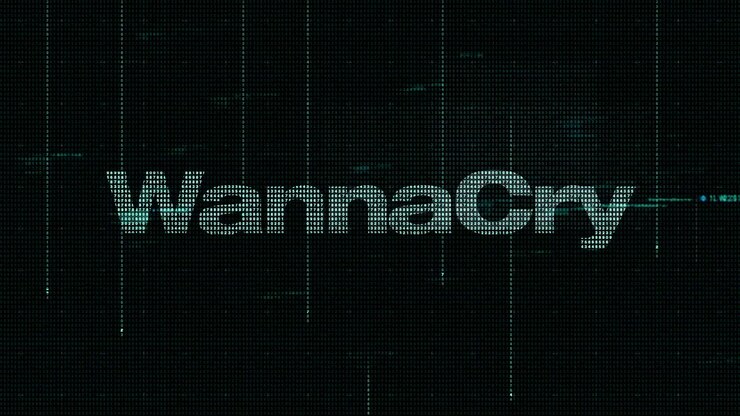 Digital background Cyber Crime Hacker ransomware worldwide cyberattack which targeted computers running old operating system by encrypting data and demanding ransom payments