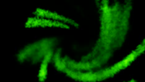forma de humo abstracta en movimiento.
