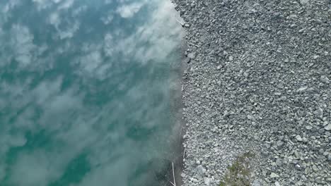 Flying-above-the-turquoise-lake