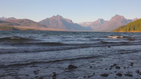 lake-Mc-Donald-in-Glacier-National-Park-with-waves-from-the-strong-winds-late-September