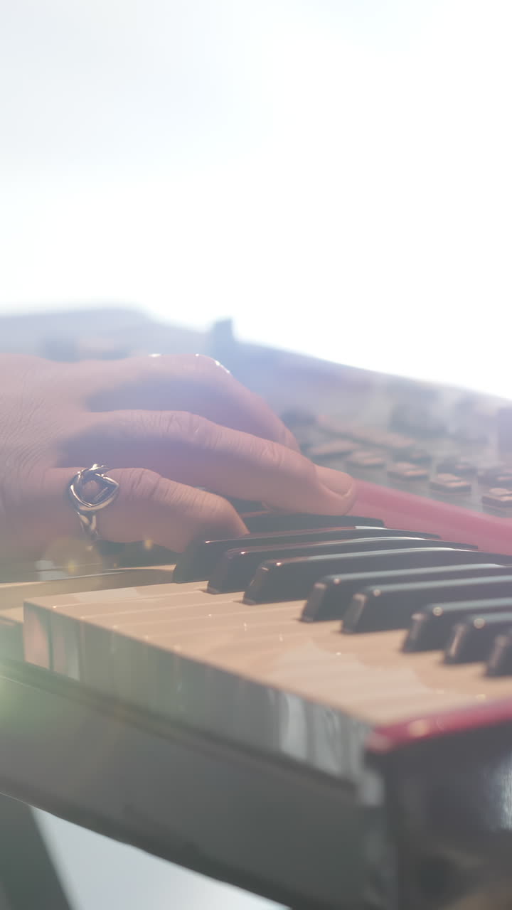 persona que toca el teclado