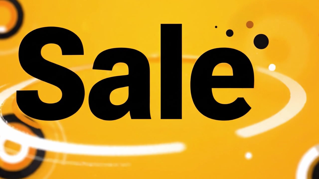 Immagini promozionali accattivanti che mostrano un annuncio di saldi con miscele di colori energiche ed effetti visivi dinamici per attirare l'attenzione dei clienti e aumentare le vendite.