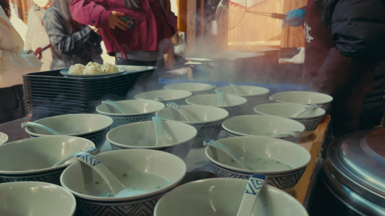 Street Food Soup and Dumplings