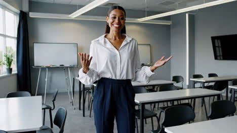 teacher in a classroom