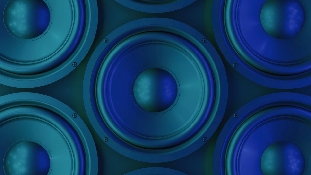 altavoces de animación de fondo haciendo música de sonido fuerte