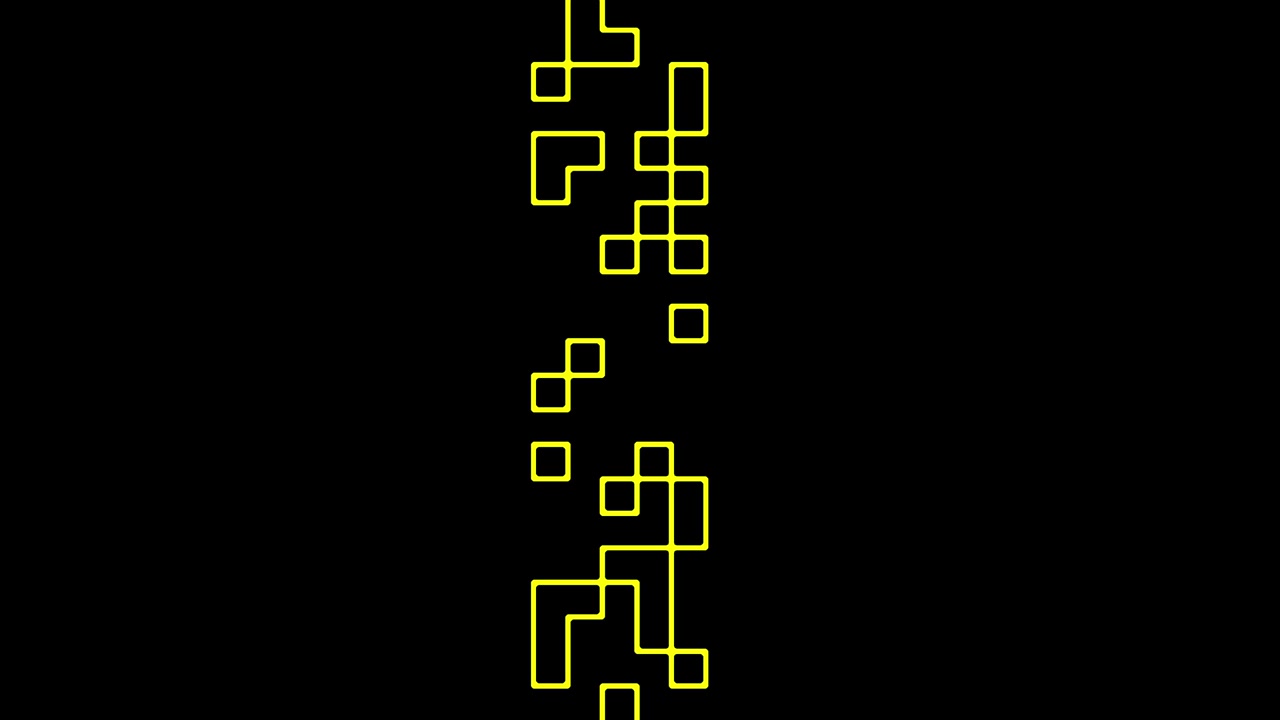 Yellow squares sliding pattern