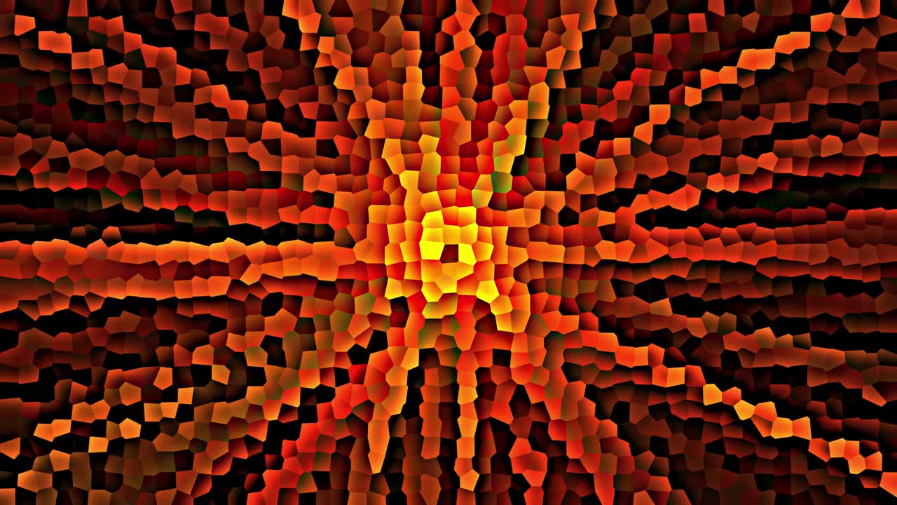 arte abstracto animación en bucle sin costuras, mosaico abstracto rebotando alrededor y moviendo círculo giratorio, concepto dinámico de movimiento está decorado para el fondo de textura de arte y moda.