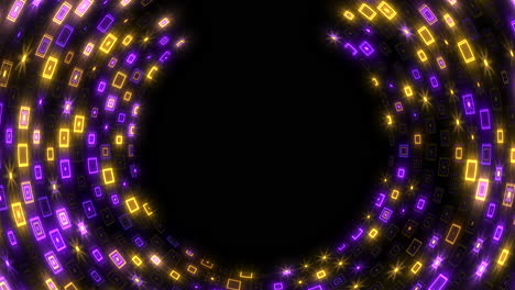 spiral digital neon led dots pattern