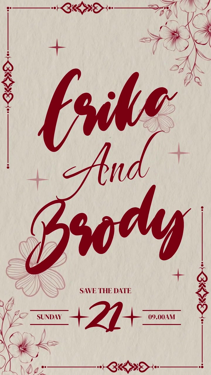 Typography Wedding Invitation