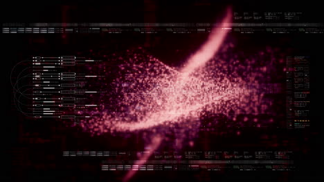 abstract particle motion with vibrant colors, digital flowing particles, vr, futuristic sci-fi, tech innovation, and immersive cyber space background