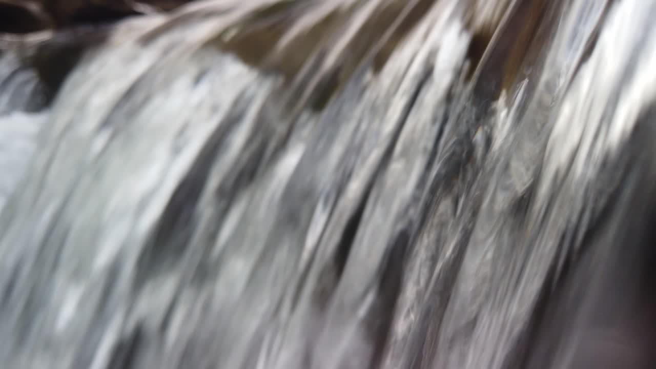 Flowing clear river water stream