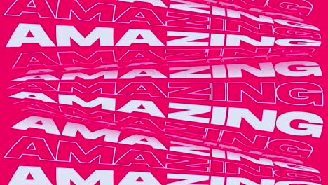 increíble rosa brillante animación promocional bucle de fondo. palabras perceptibles rodillos increíble cartel de cartel para la publicidad promocional. llamativo increíble video de anuncio de marketing cinético de las redes sociales.