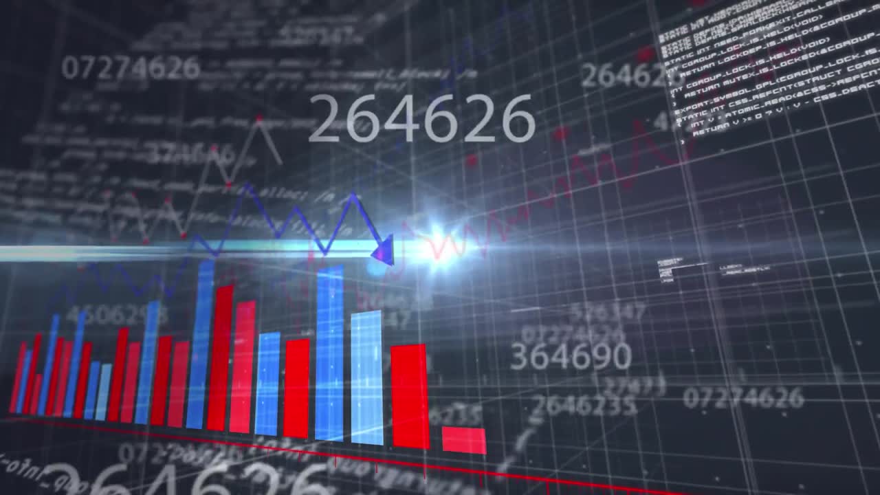Animation of statistics and data processing