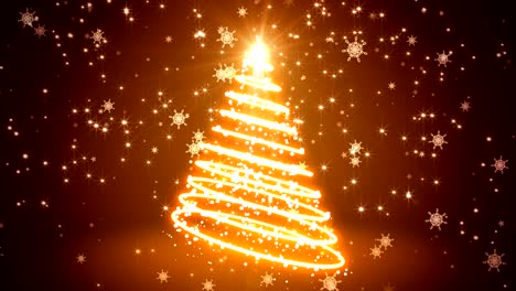 glowing light streaks christmas tree