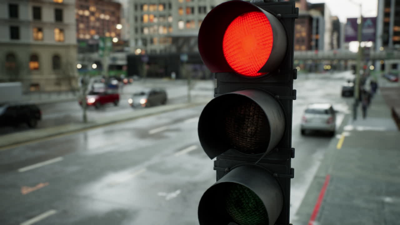 asombroso hiper lapso del centro de la ciudad