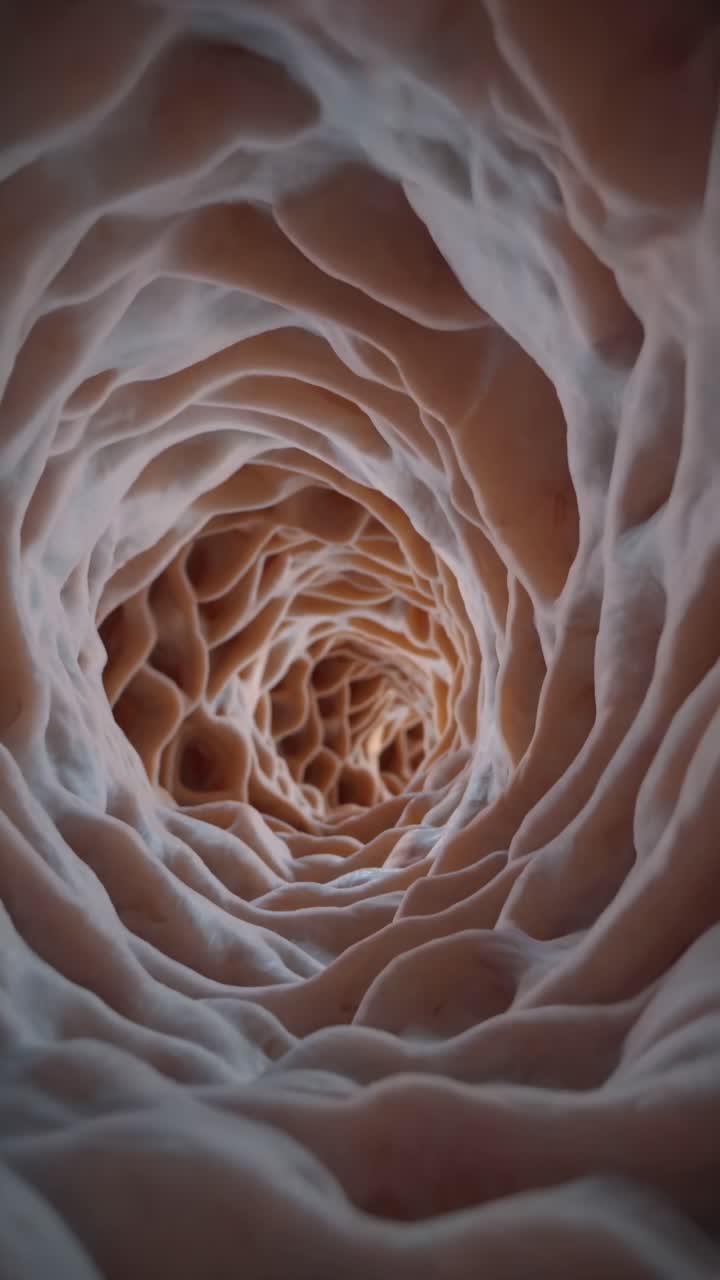 Internal View of Organic Tissue Structure