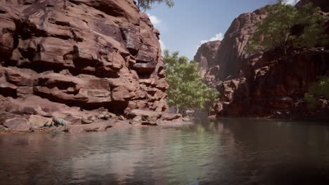 el río colorado fluye a través del gran cañón.