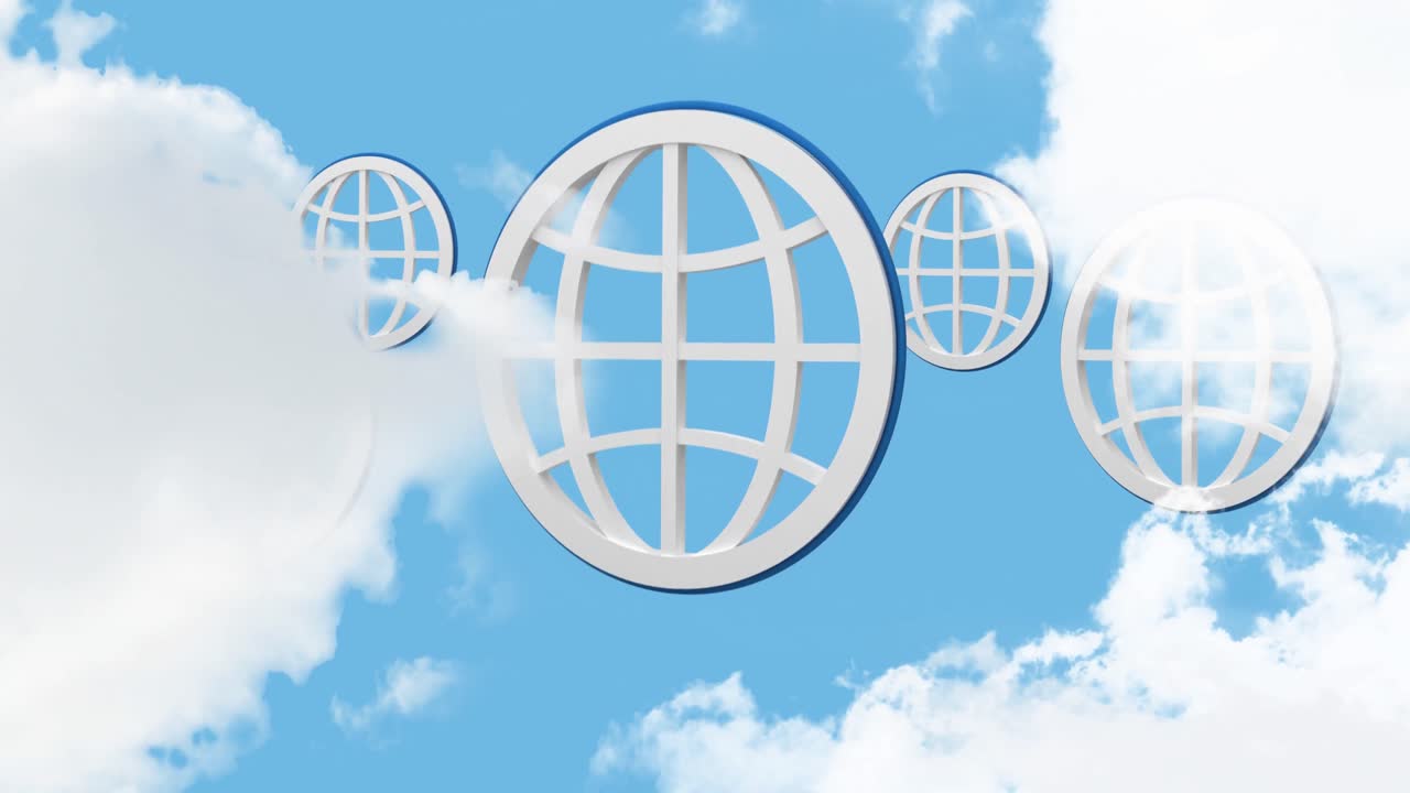 하늘에 있는 지구 기호 4k