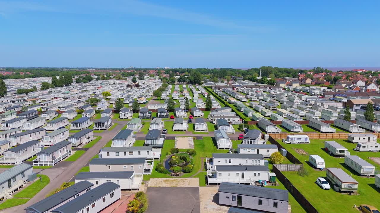 vistas aéreas panorámicas de la ciudad costera de skegness en la costa de lincolnshire de inglaterra