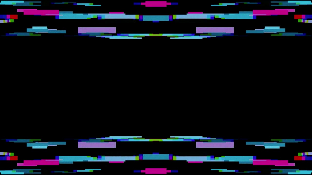 Effetto glitch digitale astratto con barre rettangolari colorate