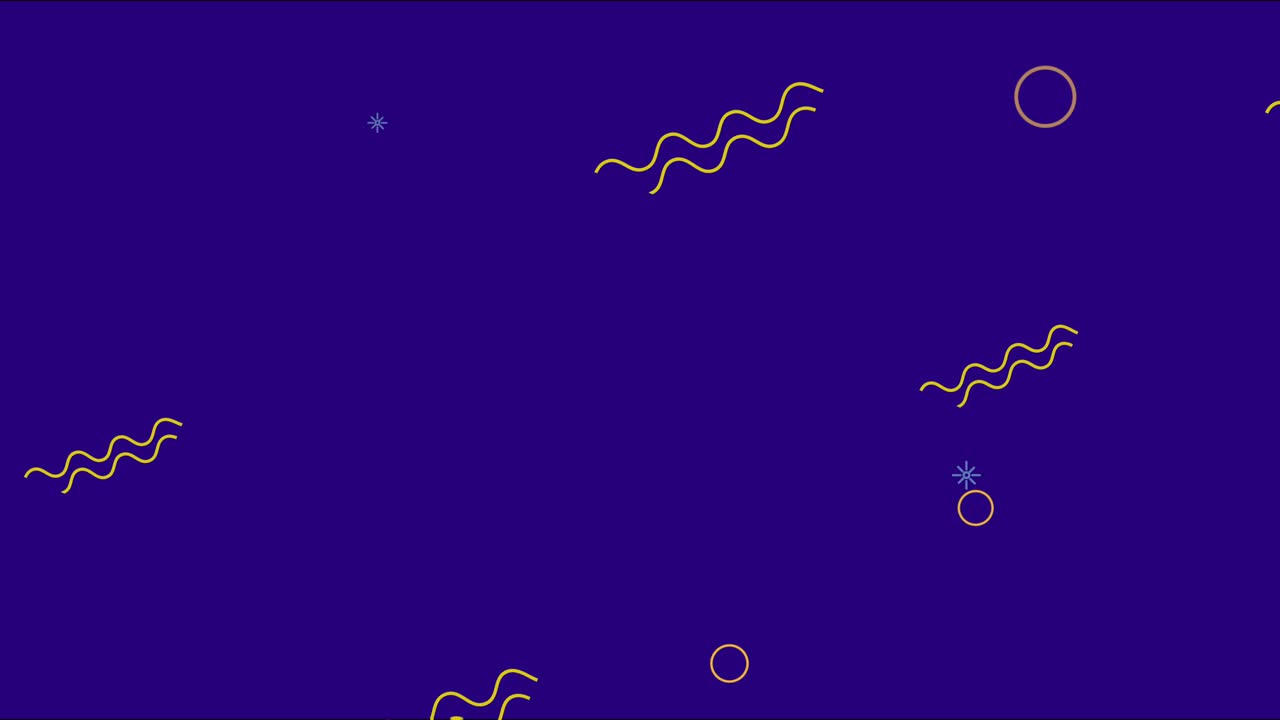 animación de fondo al estilo de color de memphis