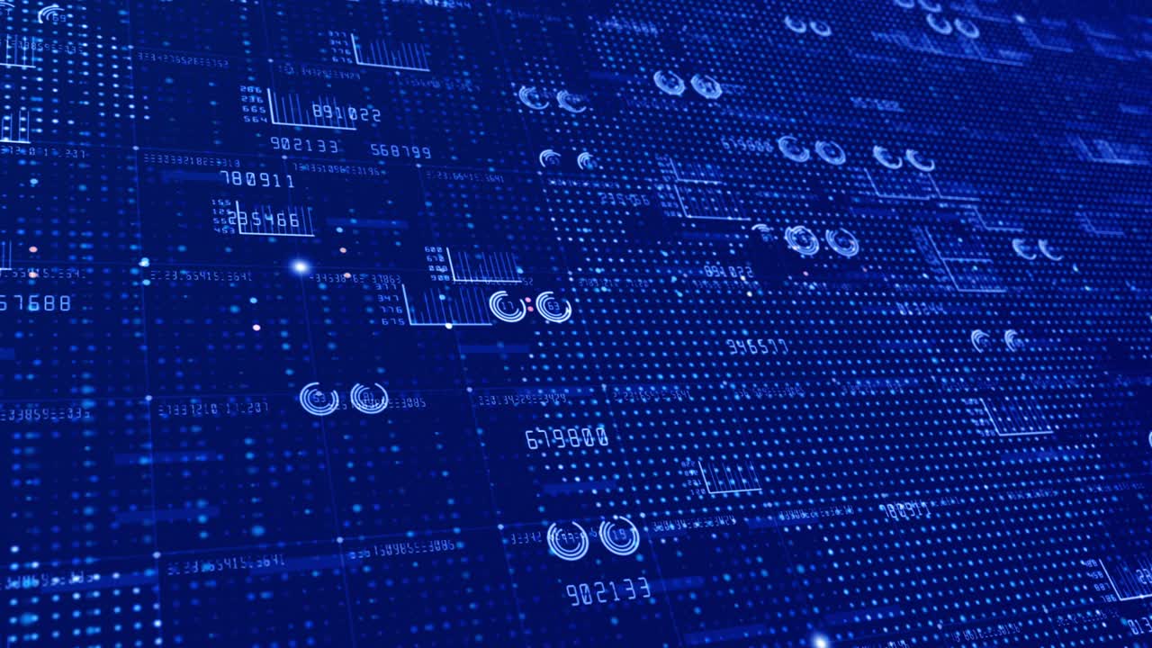 hud en tekst elementen infografiek digitale gegevens abstracte beweging achtergrond voor technologie en futuristisch concept