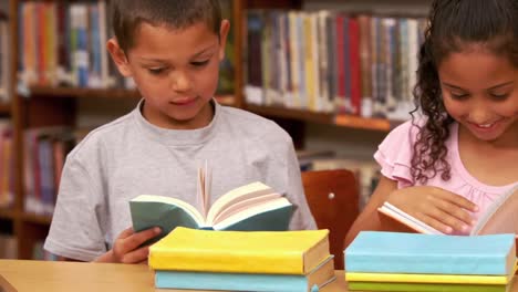 children reading at school