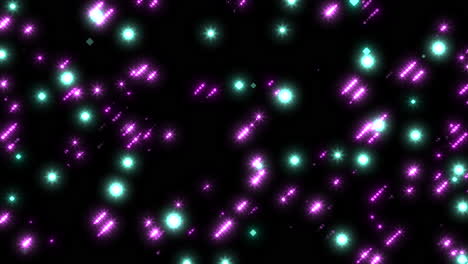 patrón de puntos digitales de arco iris en la pantalla de la computadora