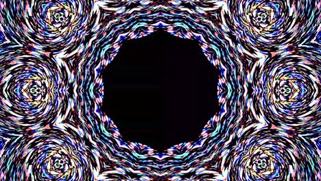 hermoso caleidoscopio abstracto que brilla, una luz radiante que regula los movimientos sutiles
