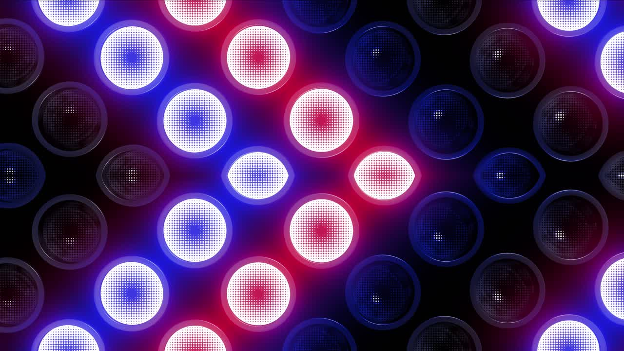 modello di cerchio al neon astratto