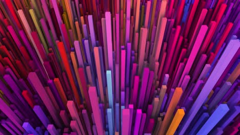 3d colorful dancing cubes background