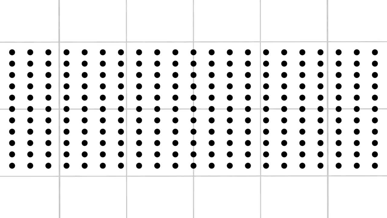 黒と白の抽象的なパターンのアニメーション