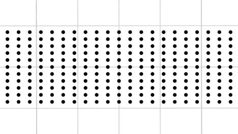 animación de patrones abstractos en blanco y negro