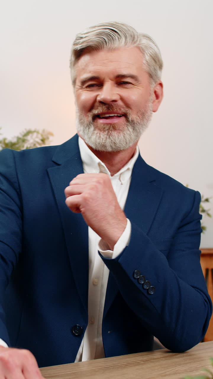 Middleaged businessman holding euro cash counting salary income celebrating big success happiness