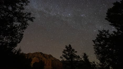 starry night over red rock