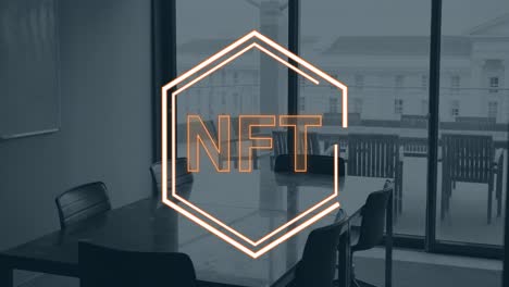 Animation-of-nft-text-and-data-processing-over-office