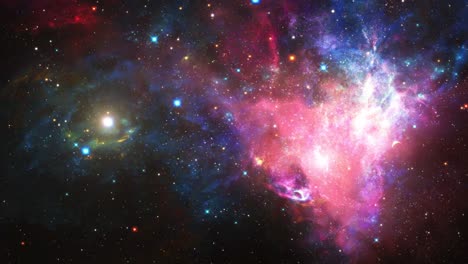 una nebulosa brillantemente brillante en el universo 4k