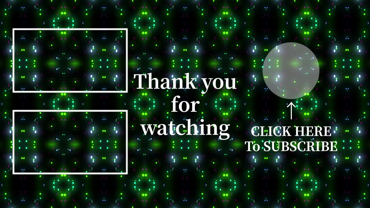 입자 반이는 칼레도스코프 엔드 카드 엔딩 스크린 모션 그래픽