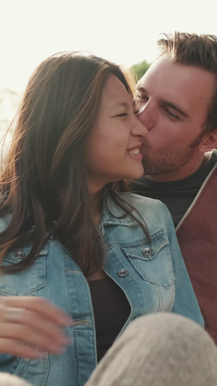 A Couple Sharing a Romantic Moment