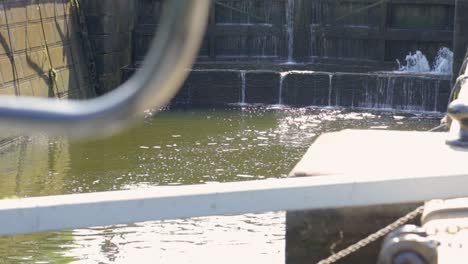 rideau canal close up footage of dry lockstation