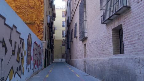 narrow alleyway in a spanish city