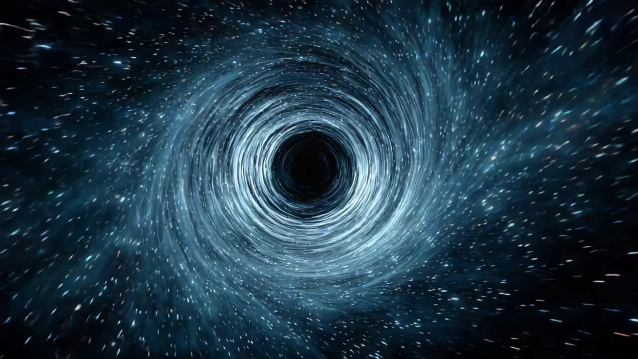 A Captivating Journey Through the Cosmic Void: Mysteries of the Black Hole Unraveled in Stunning Visuals of Space and Time
