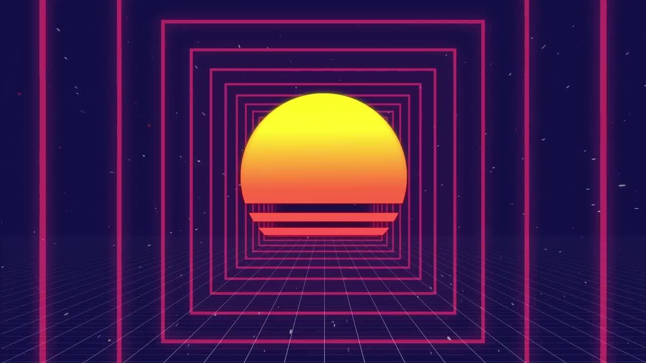 디지털 태양과 미래의 사각형