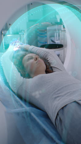 woman undergoing medical scan