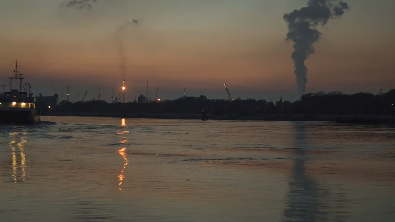 Time lapse of an industry park